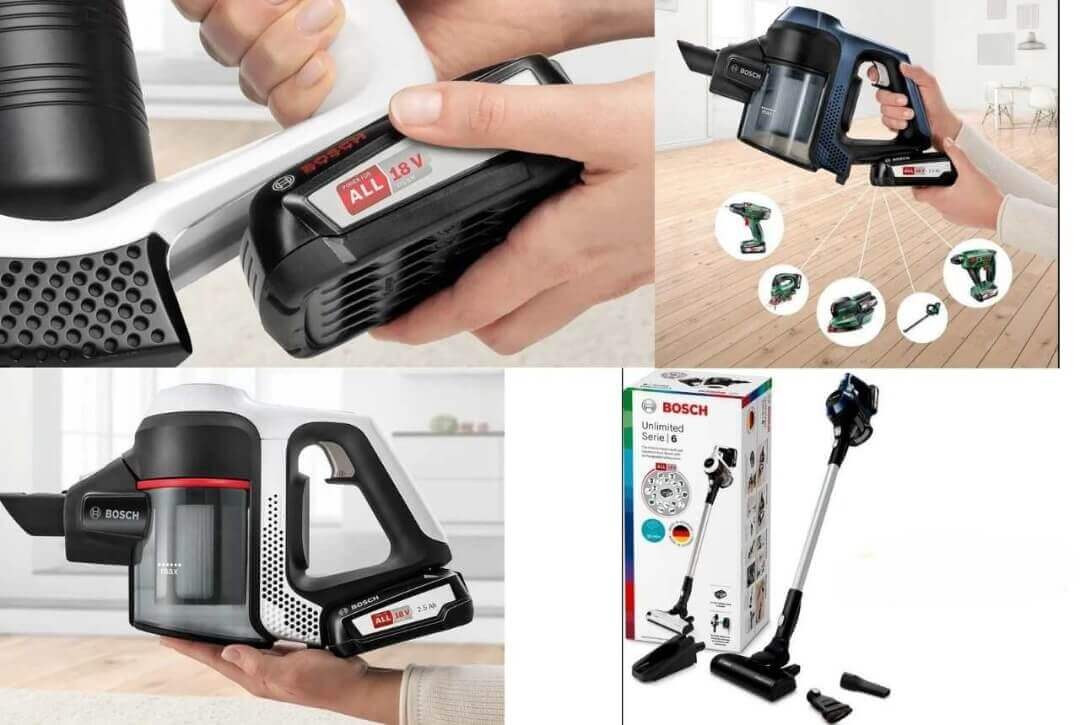 جارو شارژی بوش جدیدترین مدل BOSCH BCS611P4A  |  جارو شارژی بوش دو تکه 