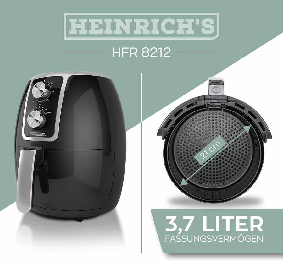  قیمت سرخ کن هنریچ مدل HFR 8211هواپز هنریچ 3.7 لیتر مدل HFR 8211 